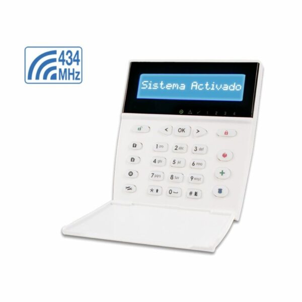 TECLADO PANTALLA LCD RECEPTOR RF