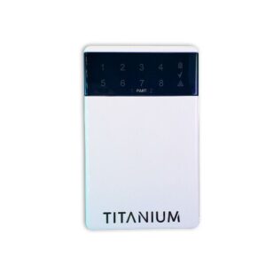 TECLADO LED 8 ZONAS SIN MIC LINEA TITANIUM