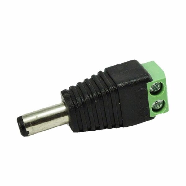 CONECTOR JACK MACHO CON BORNERA PARA ALIMENTACION