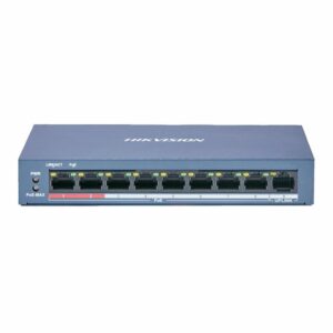 SWITCH 8 PORTS POE + 1 UPLINK 100 MBPS, 802.3AF/AT, MAX POWER 60W