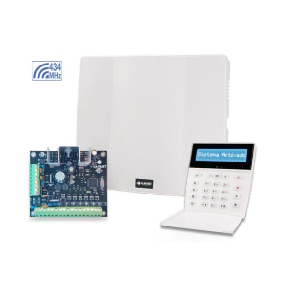 CENTRAL ALARMA HÍBRIDA PC-732G-LCDRF 6 Z 2 PART - SIN COM TEL