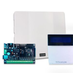 PANEL ALARMA TITANIUM CON WIFI EMBEBIDO, INCLUYE TECLADO LCD