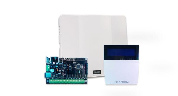PANEL ALARMA TITANIUM CON WIFI EMBEBIDO, INCLUYE TECLADO LCD