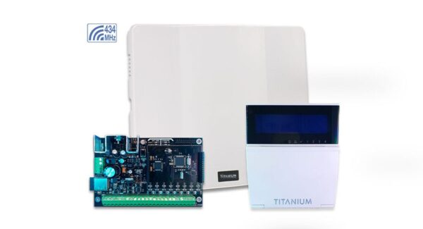 PANEL ALARMA TITANIUM CON WIFI EMBEBIDO, INCLUYE TECLADO LCDRF